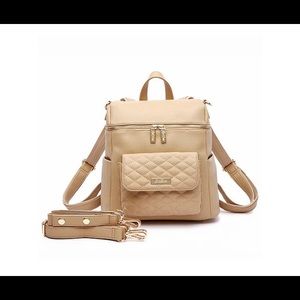 Luli Bebe Monaco Diaper Bag (Caffe Latte)